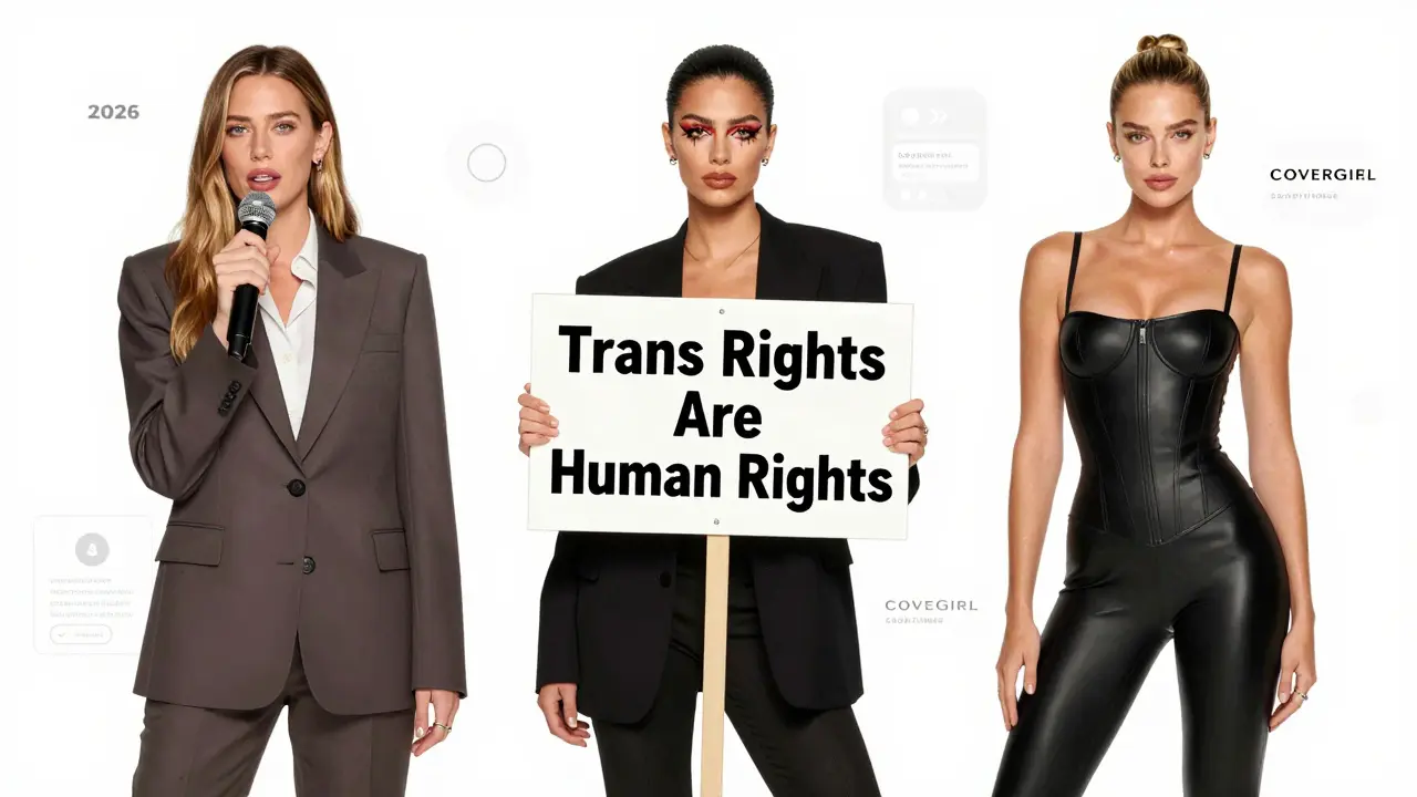 Three influential models—Paloma Elsesser, Jari Jones, and Maye Musk—stand as symbols of body positivity, trans rights, and ageless beauty.